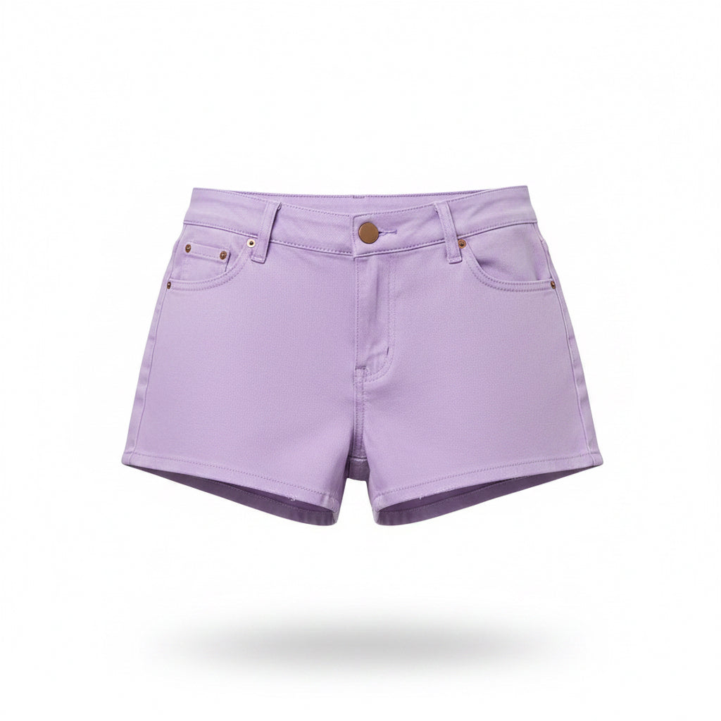 Leather Hot Shorts(Purple)