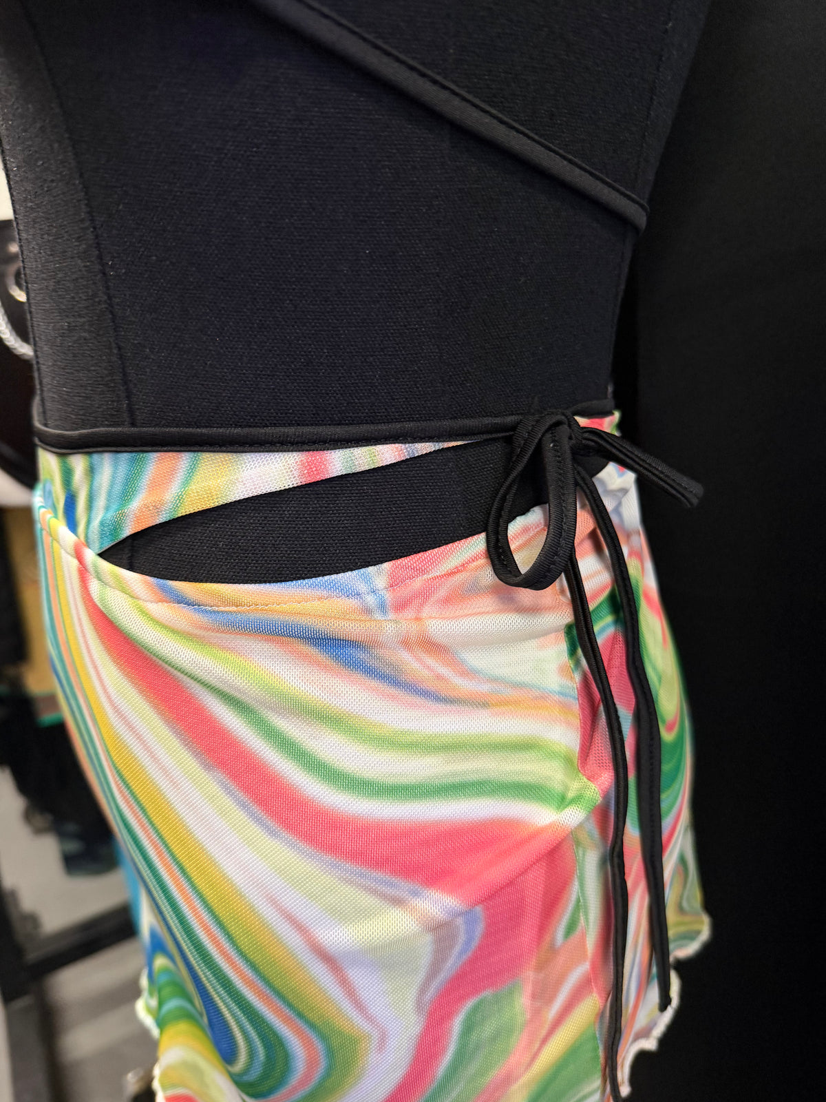 Swirly Bra Skirt Set (Multi)