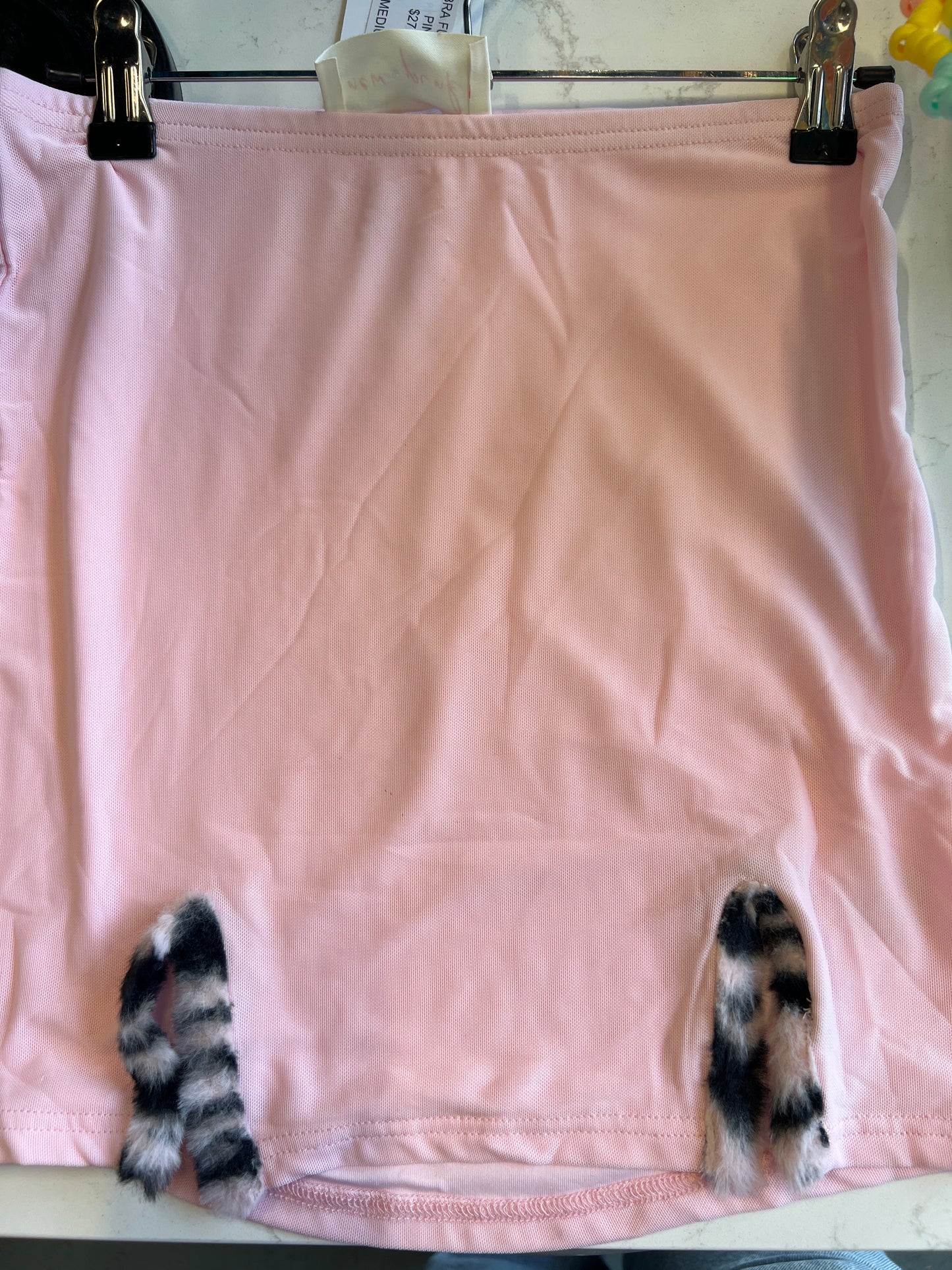 Zebra Fur Skirt