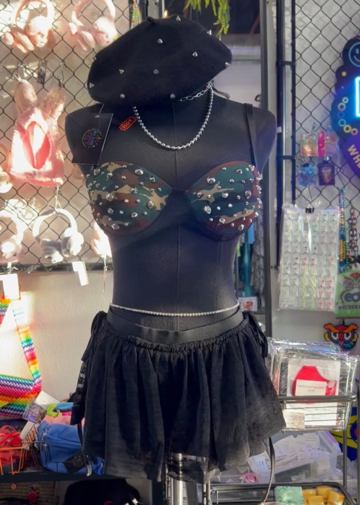 Lace Butterfly Shorts(Black)