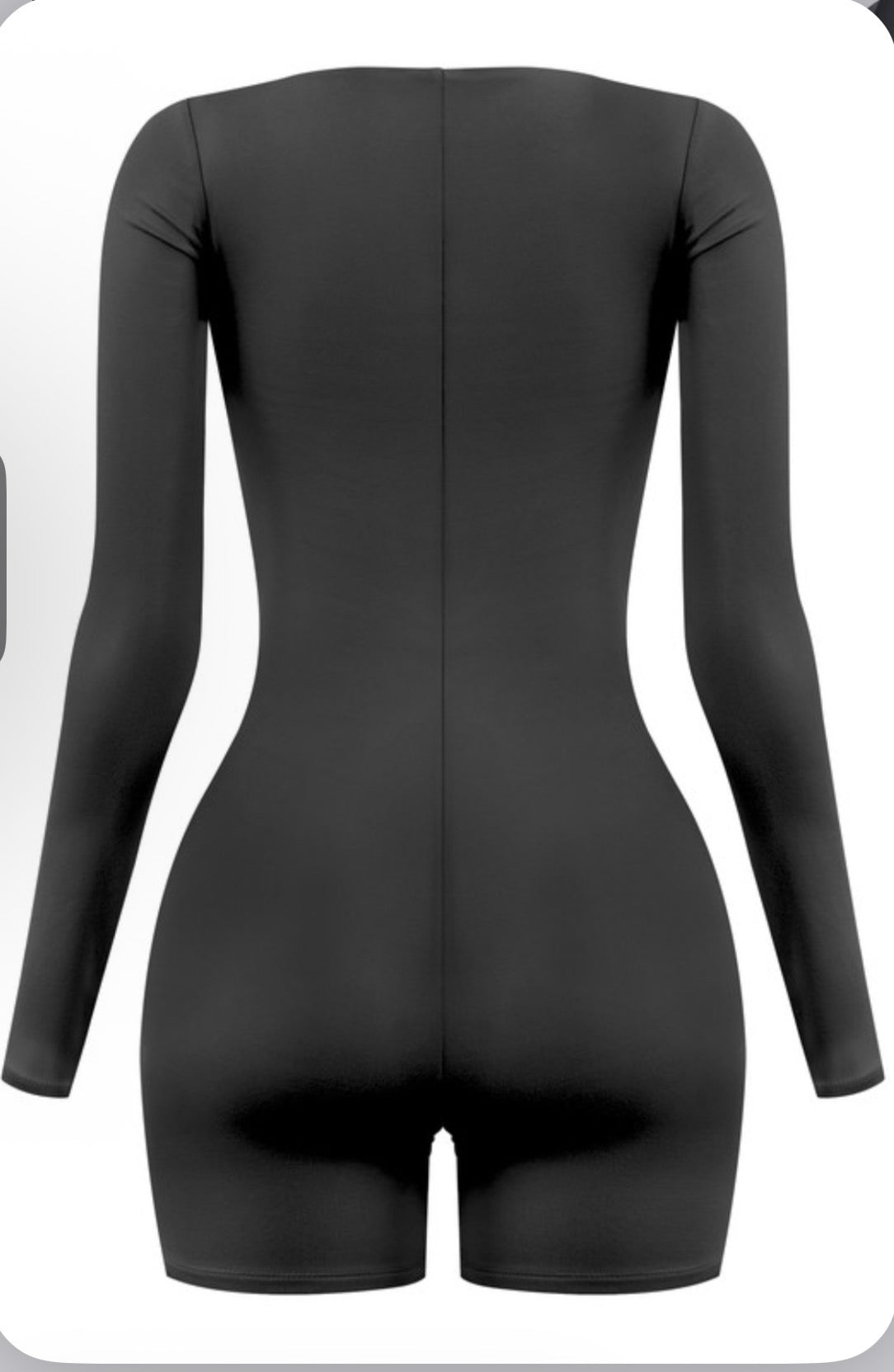 Boat Neck Long Sleeve Romper