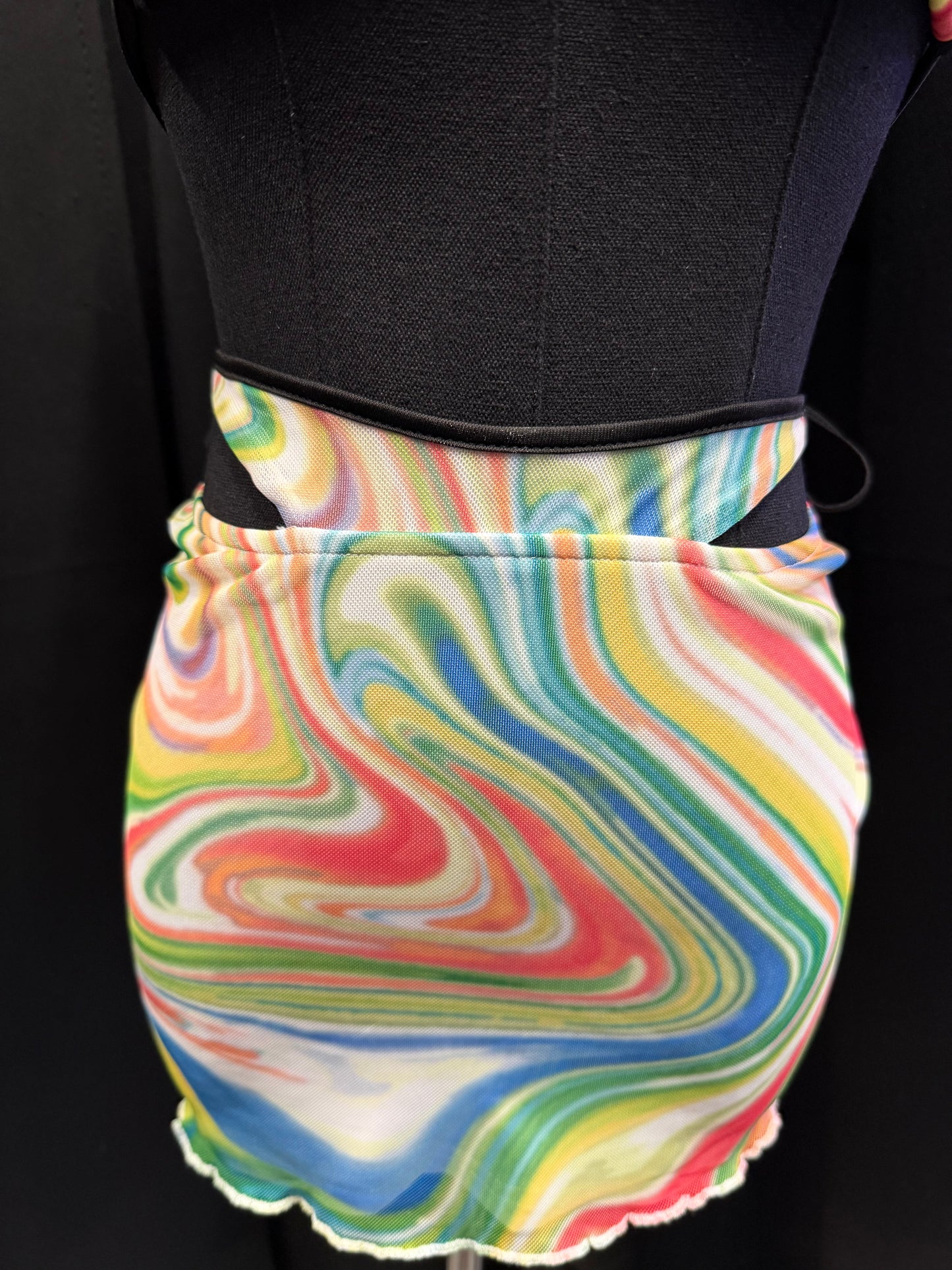 Swirly Bra Skirt Set