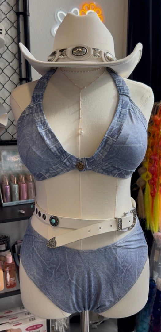 Denim Bikini Set (Plus)