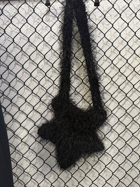 Fluffy Star Bag (Black)